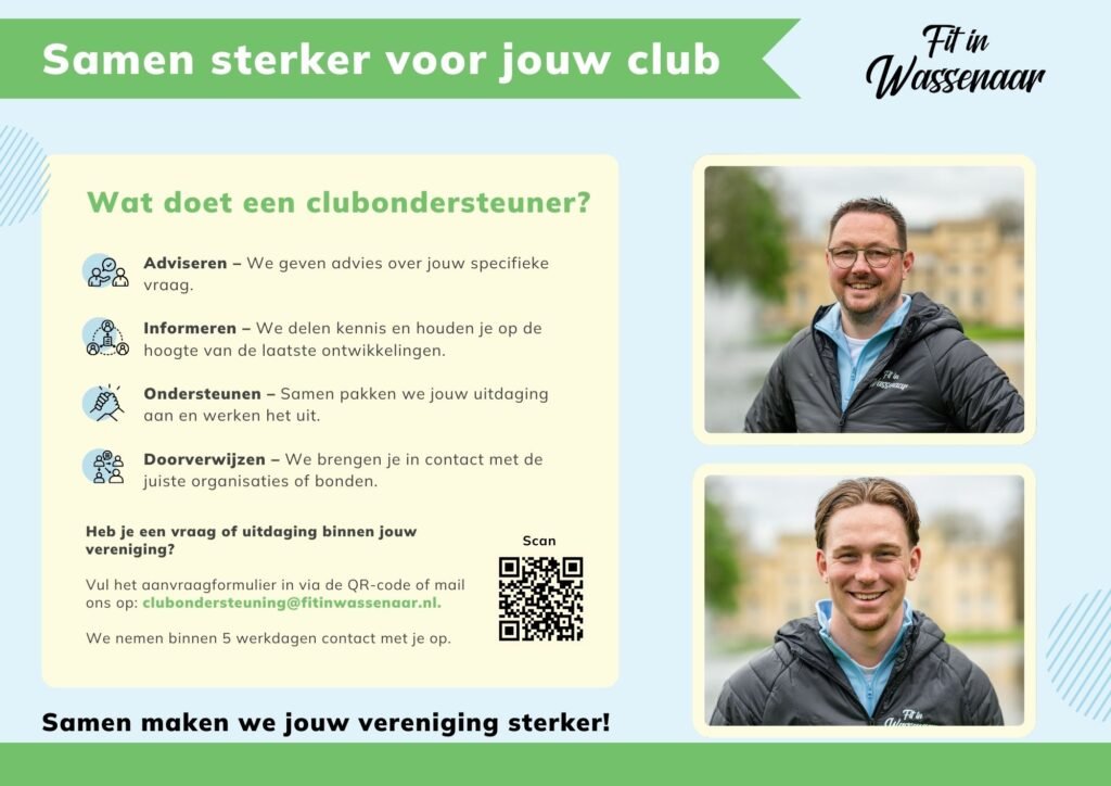 Fit in Wassenaar - Club ondersteuning